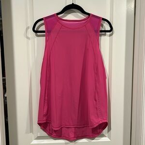 Lululemon Sculpt Tank; pink; size 8